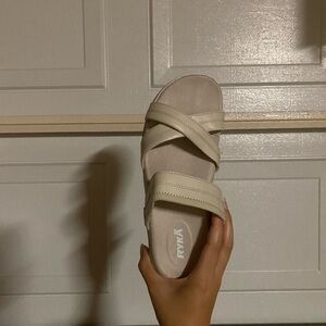 RYKA Cream Sandal